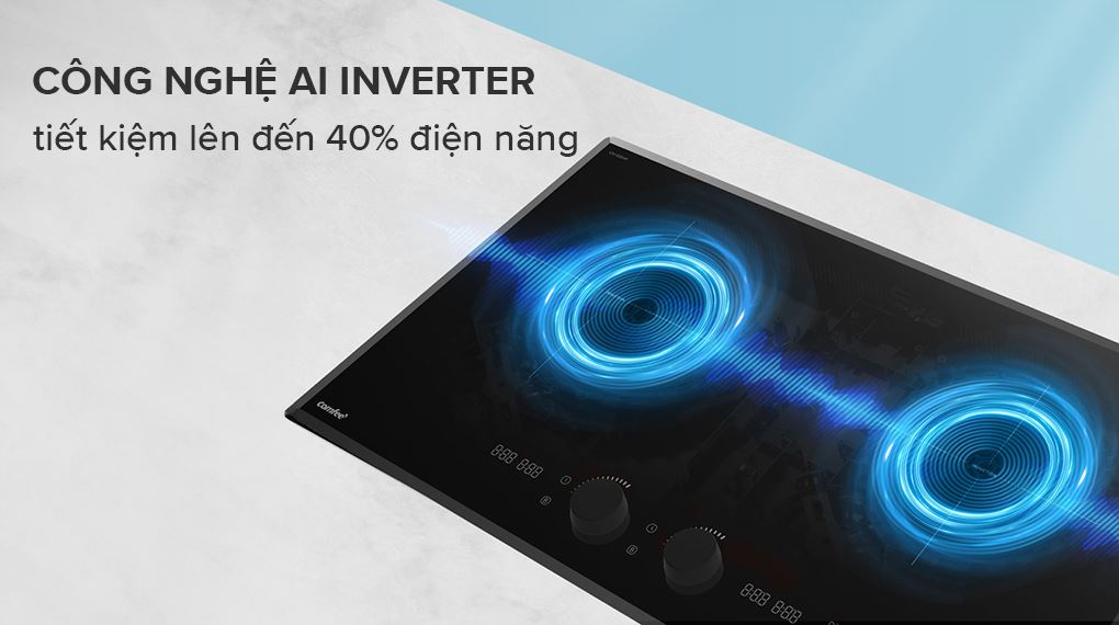 AI Inverter - Bếp từ đôi lắp âm Comfee AI Knob CIH-52DHP