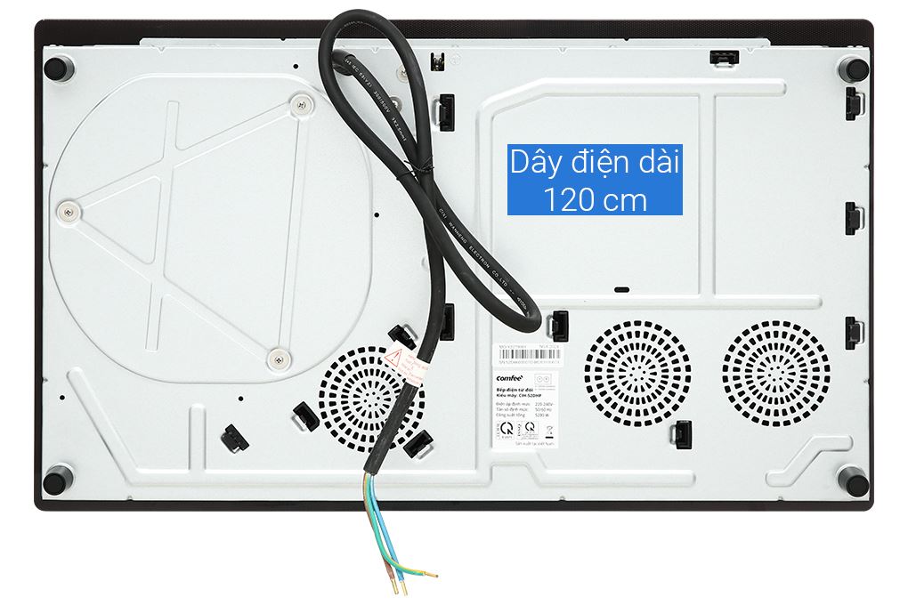 Bếp từ đôi âm Comfee CIH-52DHP 5200W Màu Đen