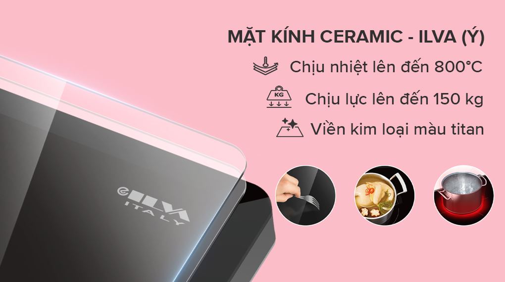 Mặt kính - Bếp từ đôi lắp âm Comfee AI Knob CIH-52DIU