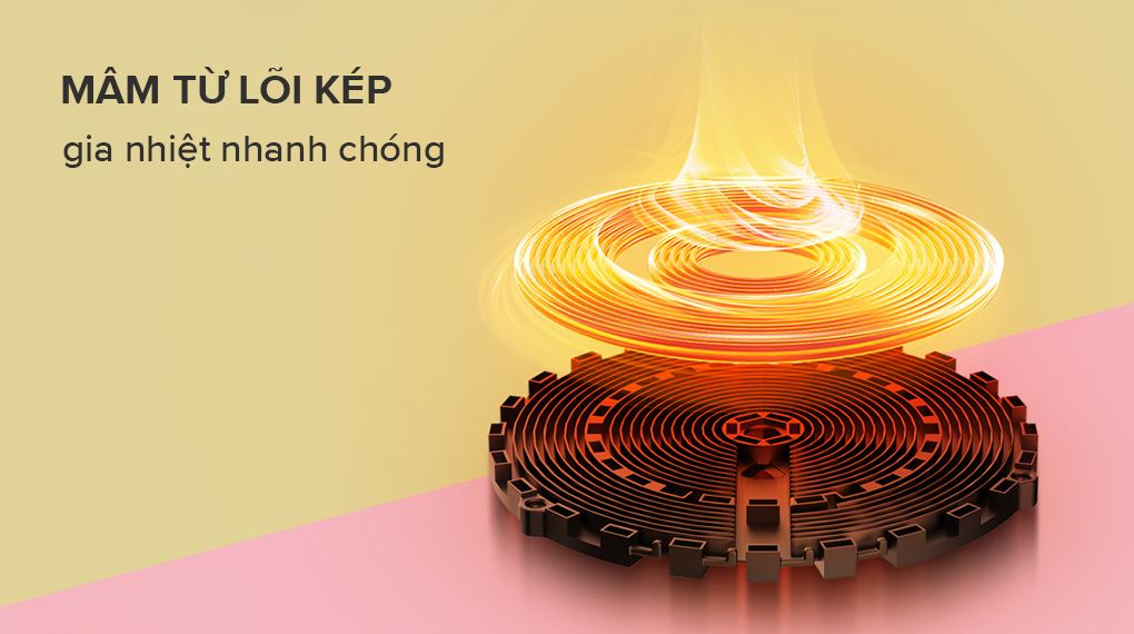 Lõi kép - Bếp từ đôi lắp âm Comfee AI Knob CIH-52DIU