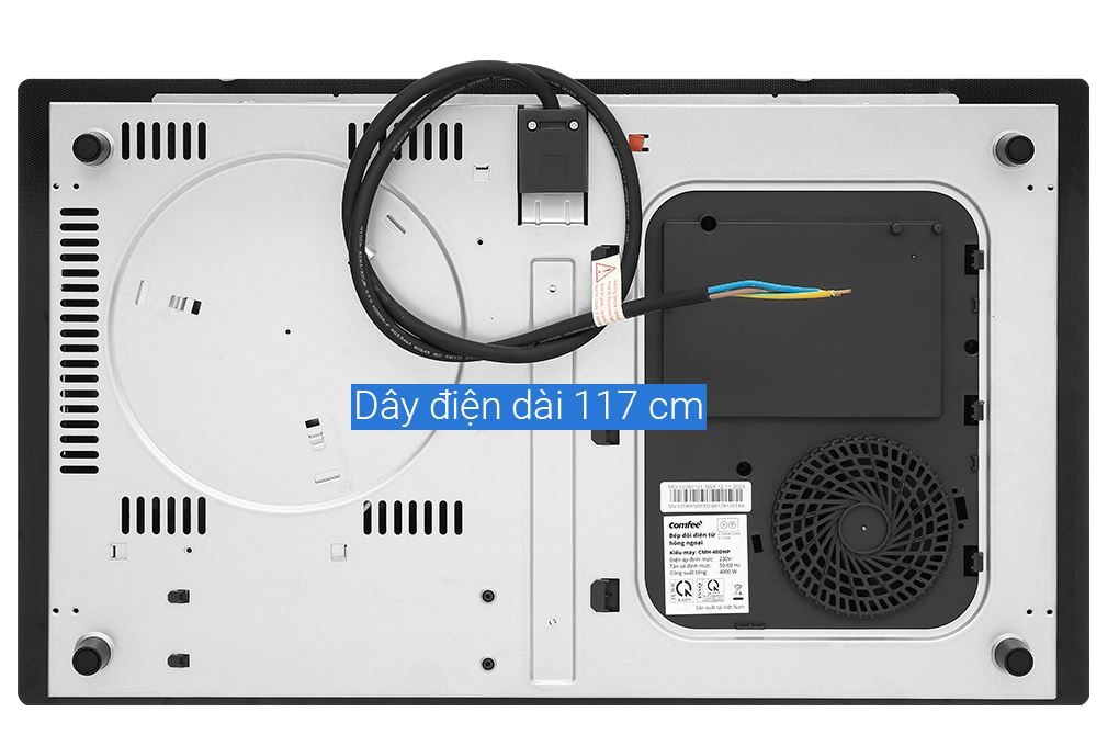 Bếp từ hồng ngoại âm Comfee CMH-40DHP 4000W Màu Đen