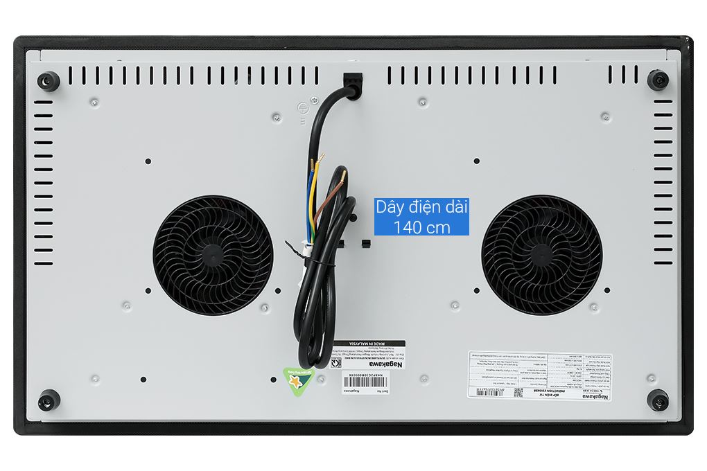 Bếp từ đôi âm Nagakawa NK2C30M 4000W Màu Đen