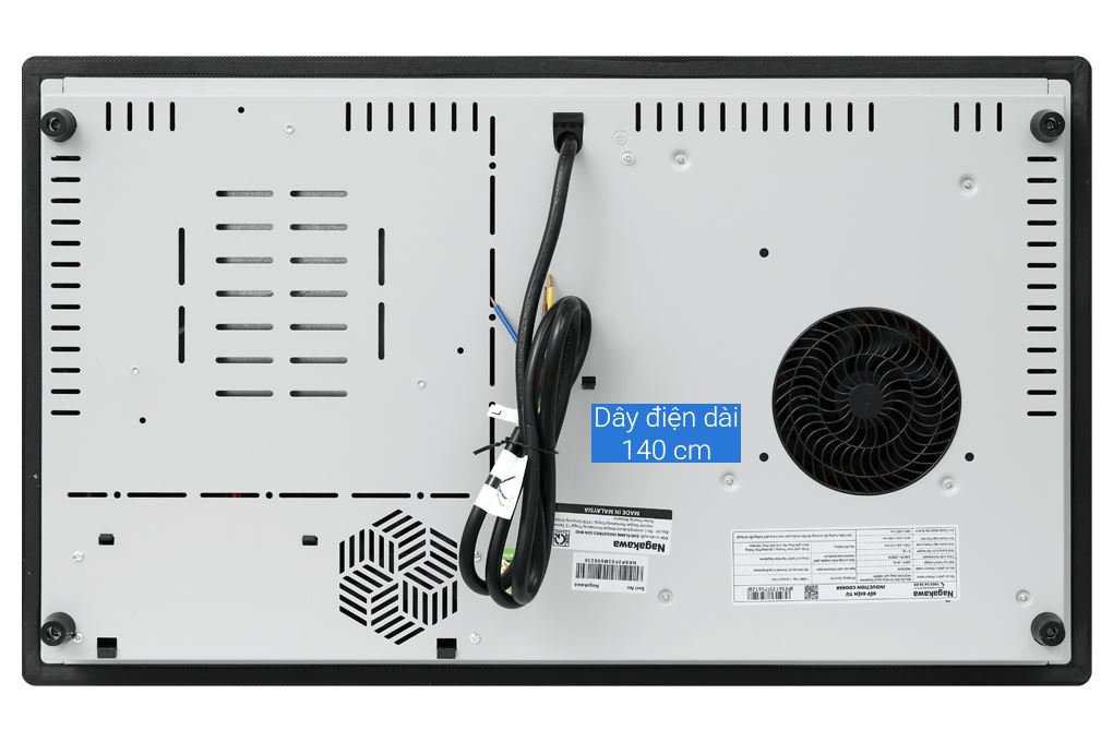 Bếp từ hồng ngoại âm Nagakawa NK2F03M 4000W Màu Đen