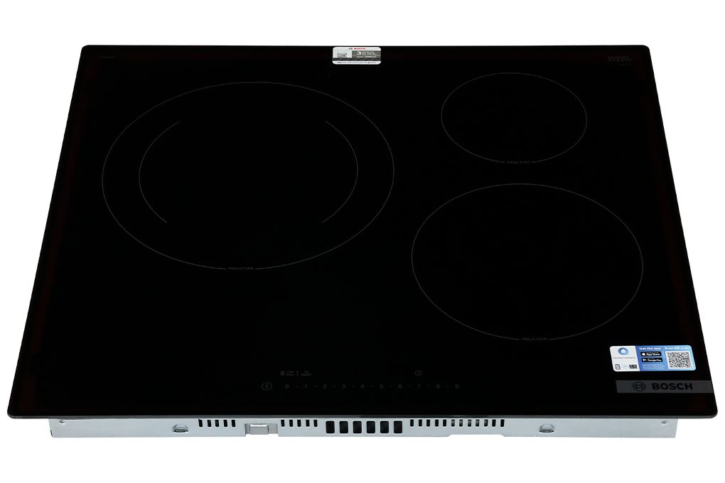 Bếp từ 3 vùng nấu âm Bosch PIJ61RHB1E 7400W Màu Đen