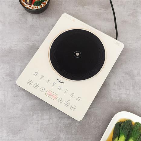 Bếp từ đơn AQUA AQS-ICT2201R(C)-VN 2200W Màu Kem