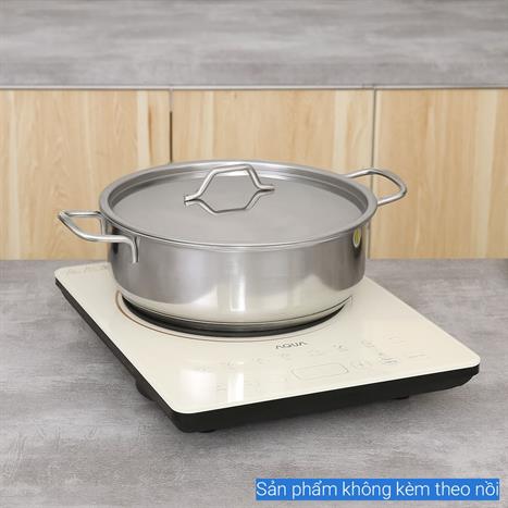 Bếp từ đơn AQUA AQS-ICT2201R(C)-VN 2200W Màu Kem