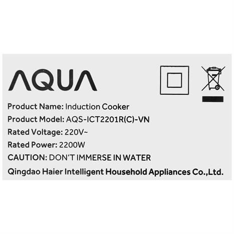 Bếp từ đơn AQUA AQS-ICT2201R(C)-VN 2200W Màu Kem