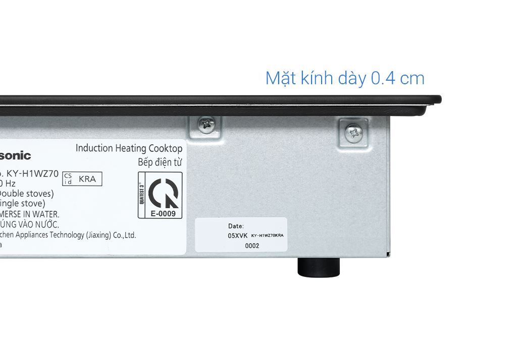 Bếp từ đôi âm Panasonic KY-H1WZ70KRA 3500W Màu Đen