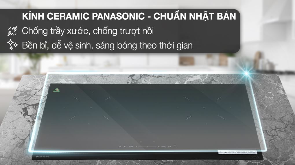 Bếp từ đôi lắp âm Panasonic KY-R72AELYUE - Mặt kính Bếp từ đôi lắp âm Panasonic KY-R72AELYUE - Mặt kính