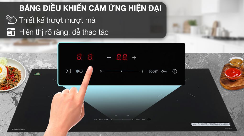 Bếp từ đôi lắp âm Panasonic KY-R72AELYUE - Bảng điều khiển Bếp từ đôi lắp âm Panasonic KY-R72AELYUE - Bảng điều khiển