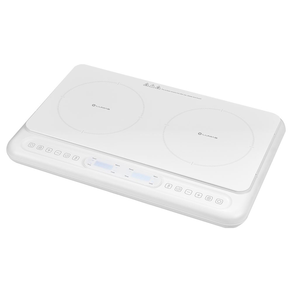 Bếp từ đôi LUMIAS LK225 PLUS 3500W Màu Trắng