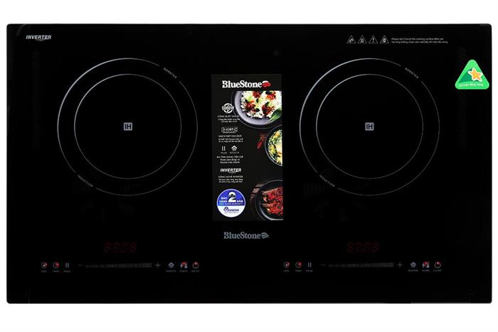 Bếp từ đôi âm BlueStone ICB-6825 5000W Màu Đen