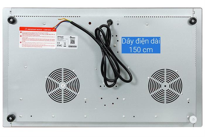 Bếp từ đôi âm BlueStone ICB-6825 5000W Màu Đen