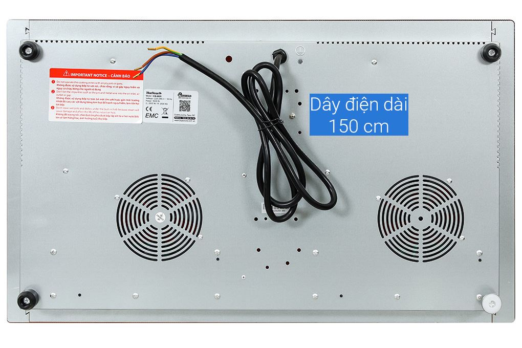 Bếp từ đôi âm BlueStone ICB-6825 5000W Màu Đen