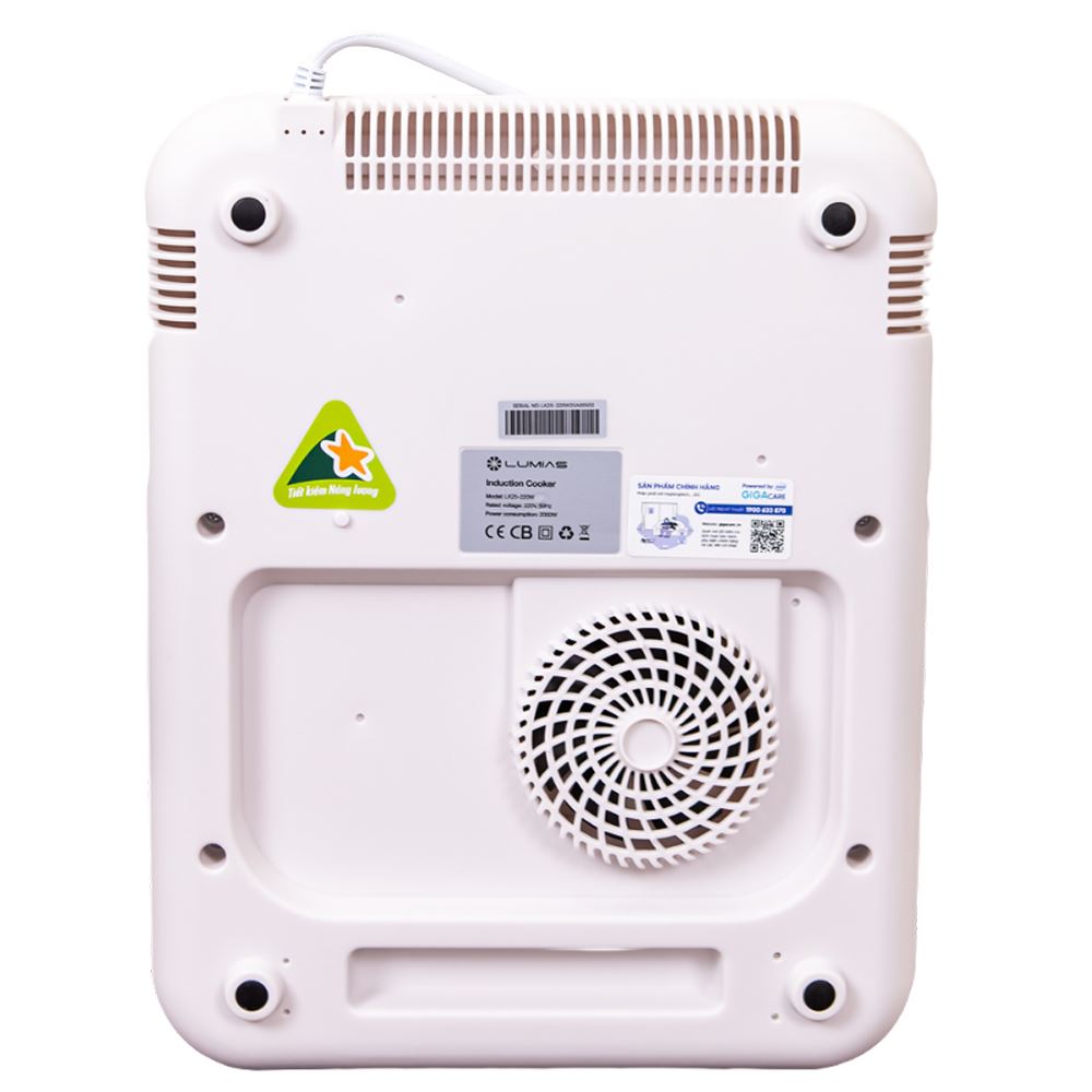 Bếp từ đơn LUMIAS LK25-220W 2000W Màu Trắng