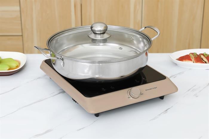 Bếp từ đơn Hawonkoo SEOUL-CEH-106-INVERTER-CF 2100W Màu Nâu