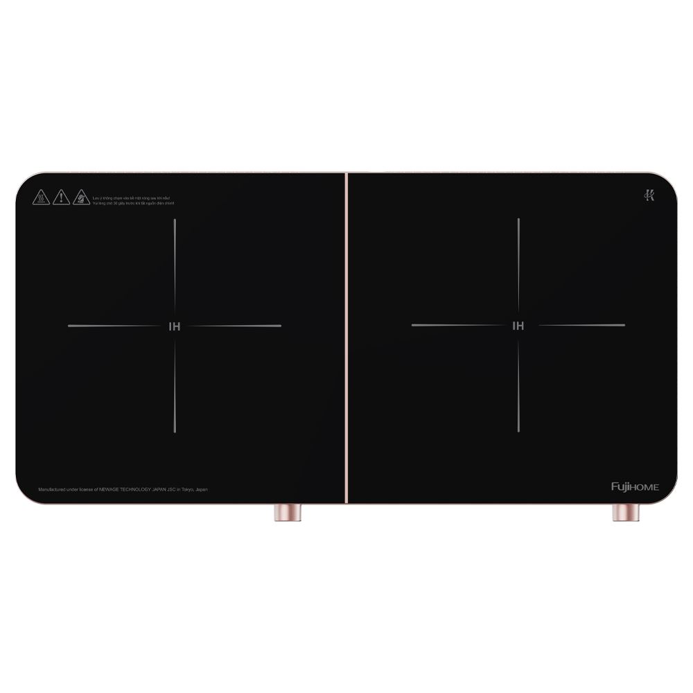 Bếp từ đôi FUJIHOME IC2602P 3400W Màu Hồng