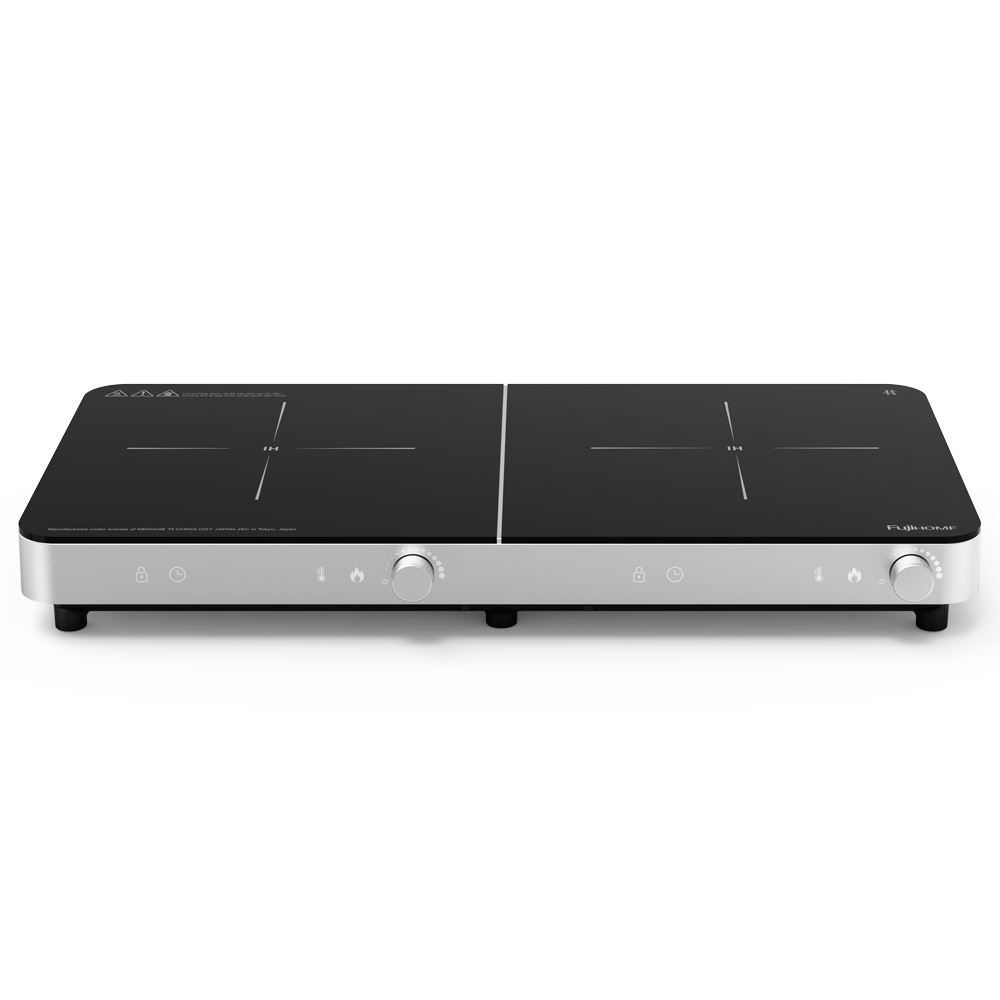 Bếp từ đôi FUJIHOME IC2602S 3400W Màu Bạc