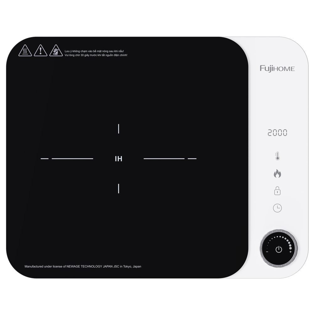 Bếp Từ Đơn FUJIHOME IC1901W 1900W Màu Trắng