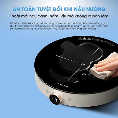 Bếp từ đơn KALITE Power S8 2000W Màu Màu be