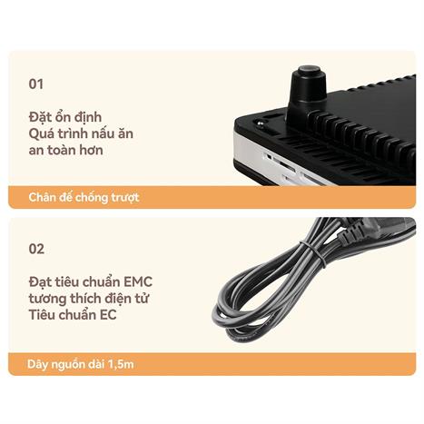 Bếp từ đơn FUJIHOME IC1391 2000W Màu Đen