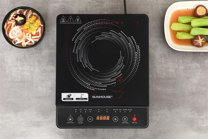 Bếp từ đơn Sunhouse SHD6161 2000W Màu Đen