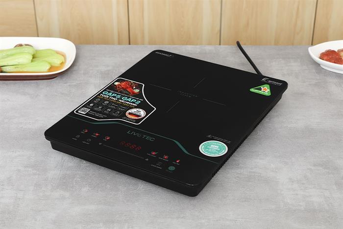 Bếp từ đơn Livotec E-smart LIS-626 2200W Màu Đen/Trắng