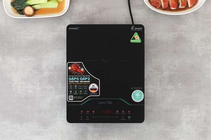 Bếp từ đơn Livotec E-smart LIS-626 2200W Màu Đen/Trắng