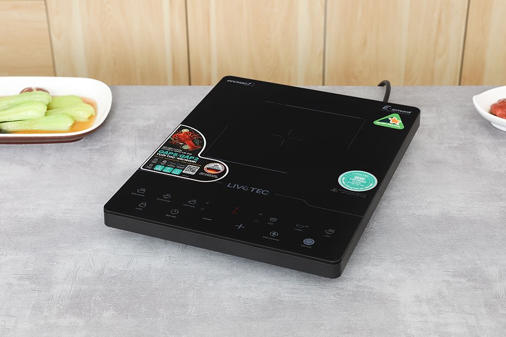 Bếp từ đơn Livotec E-smart LIS-646 2100W Màu Đen/Trắng