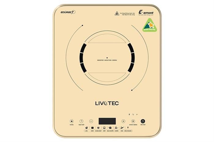 Bếp từ đơn Livotec E-smart LIS-560 2000W Màu Vàng nhạt