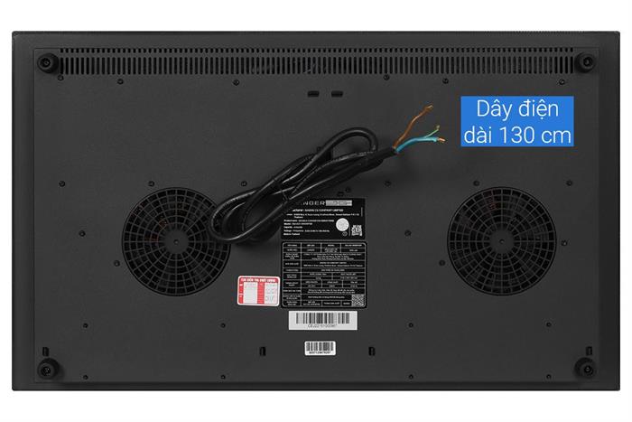 Bếp từ đôi âm Junger JG CEJ-221 4400W Màu Đen