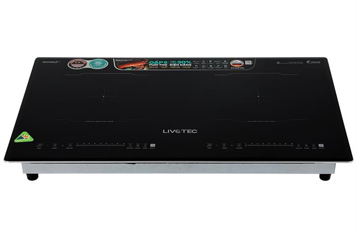 Bếp từ đôi âm Livotec LID-990M 4400W Màu Đen