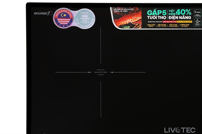 Bếp từ đôi âm Livotec LID-998M 4800W Màu Đen