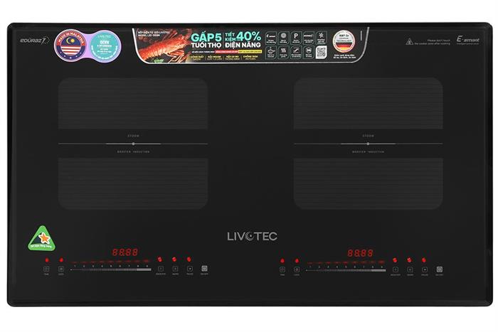 Bếp từ đôi âm Livotec LID-999M 5400W Màu Đen