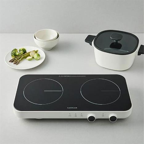 Bếp từ đôi Lock&Lock EJI326WHT 2800W Màu Trắng