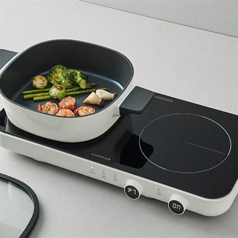 Bếp từ đôi Lock&Lock EJI326WHT 2800W Màu Trắng