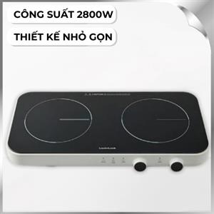 Bếp từ đôi Lock&Lock EJI326WHT 2800W