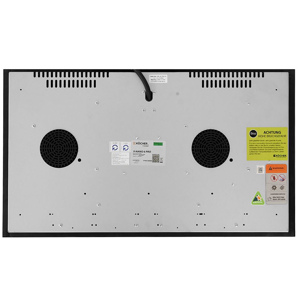 Bếp từ đôi âm Kocher X Nano 6 Pro 4000W Màu Đen