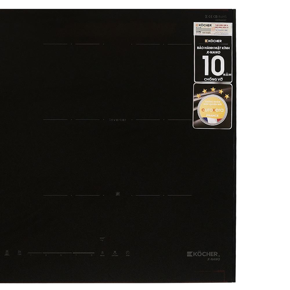 Bếp từ đôi âm Kocher X Nano 6 Pro 4000W Màu Đen
