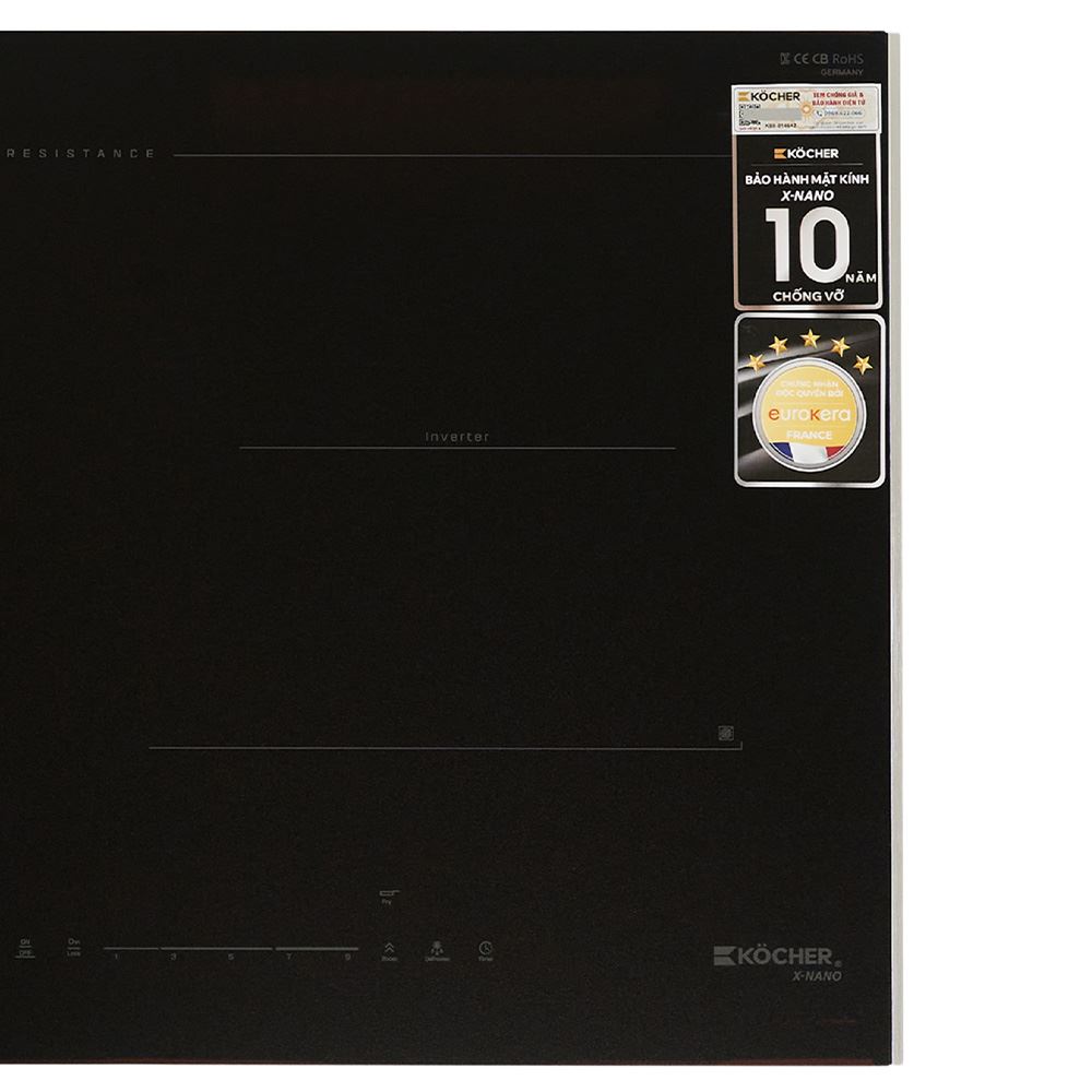 Bếp từ đôi âm Kocher X Nano 6 Plus 4000W Màu Đen