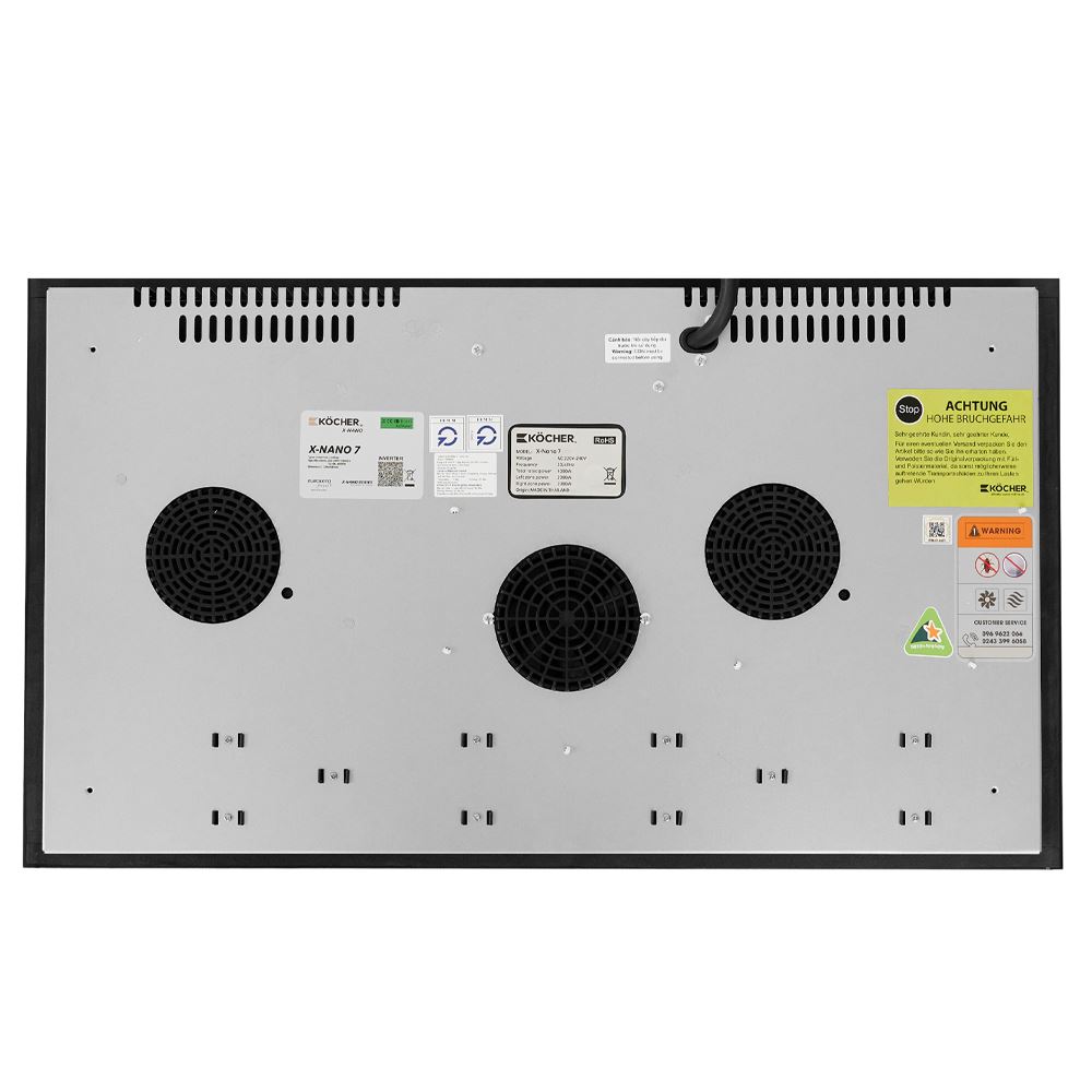 Bếp từ đôi âm Kocher X Nano 7 4000W Màu Đen