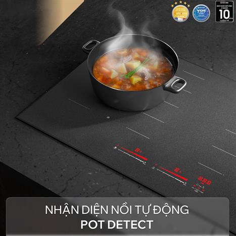 Bếp từ đôi âm Kocher X Nano 8 4000W Màu Đen