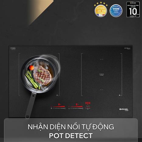 Bếp từ đôi âm Kocher X Nano 8 Plus 4000W Màu Đen