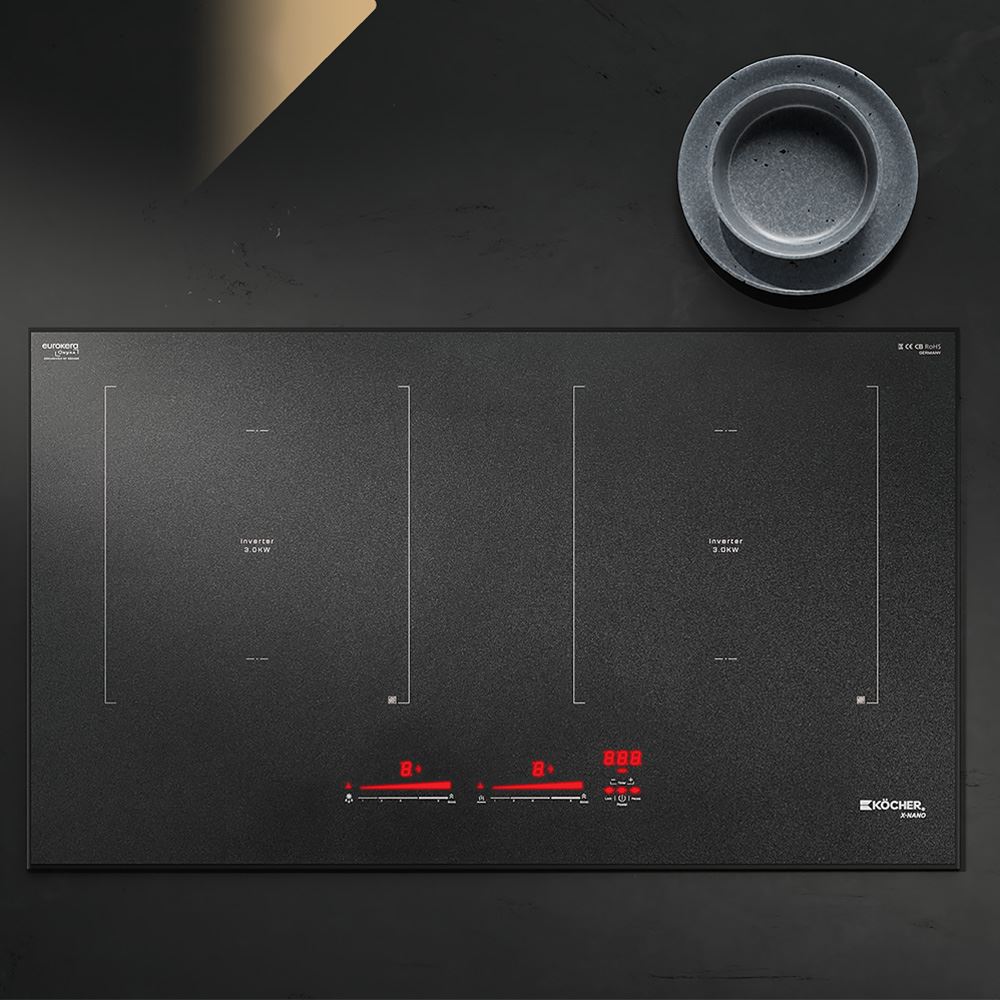 Bếp từ đôi âm Kocher X Nano 8 Plus 4000W Màu Đen
