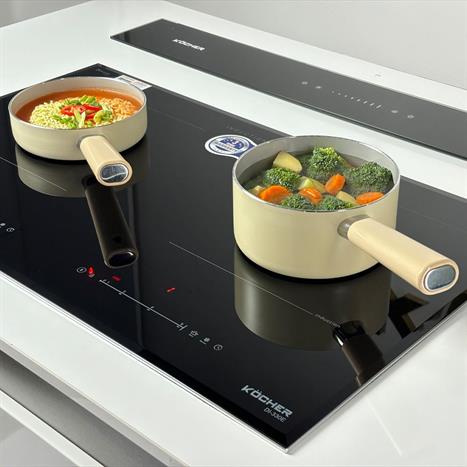 Bếp từ đôi âm Kocher DI-330E 4000W Màu Đen