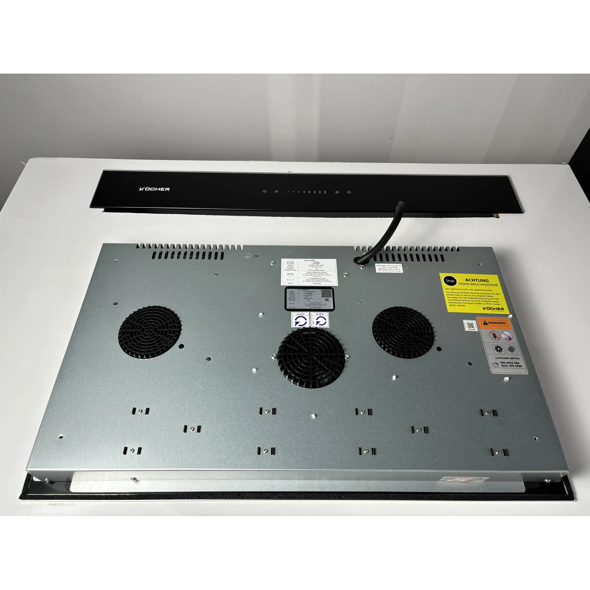 Bếp từ đôi âm Kocher DI-330 Pro 4000W Màu Đen