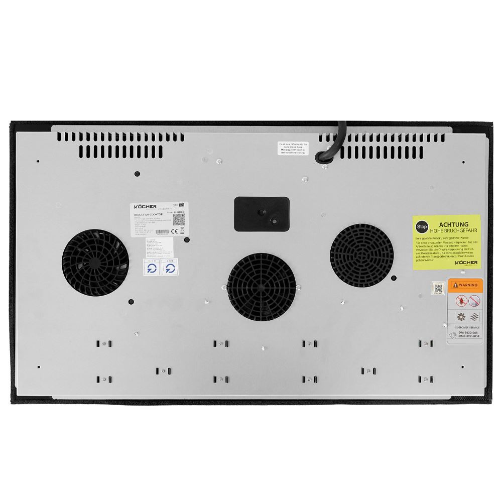 Bếp từ đôi âm Kocher DI-332 Pro 5000W Màu Đen
