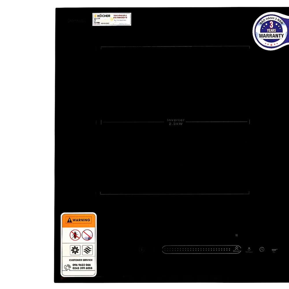 Bếp từ đôi âm Kocher DI-616SE 4000W Màu Đen