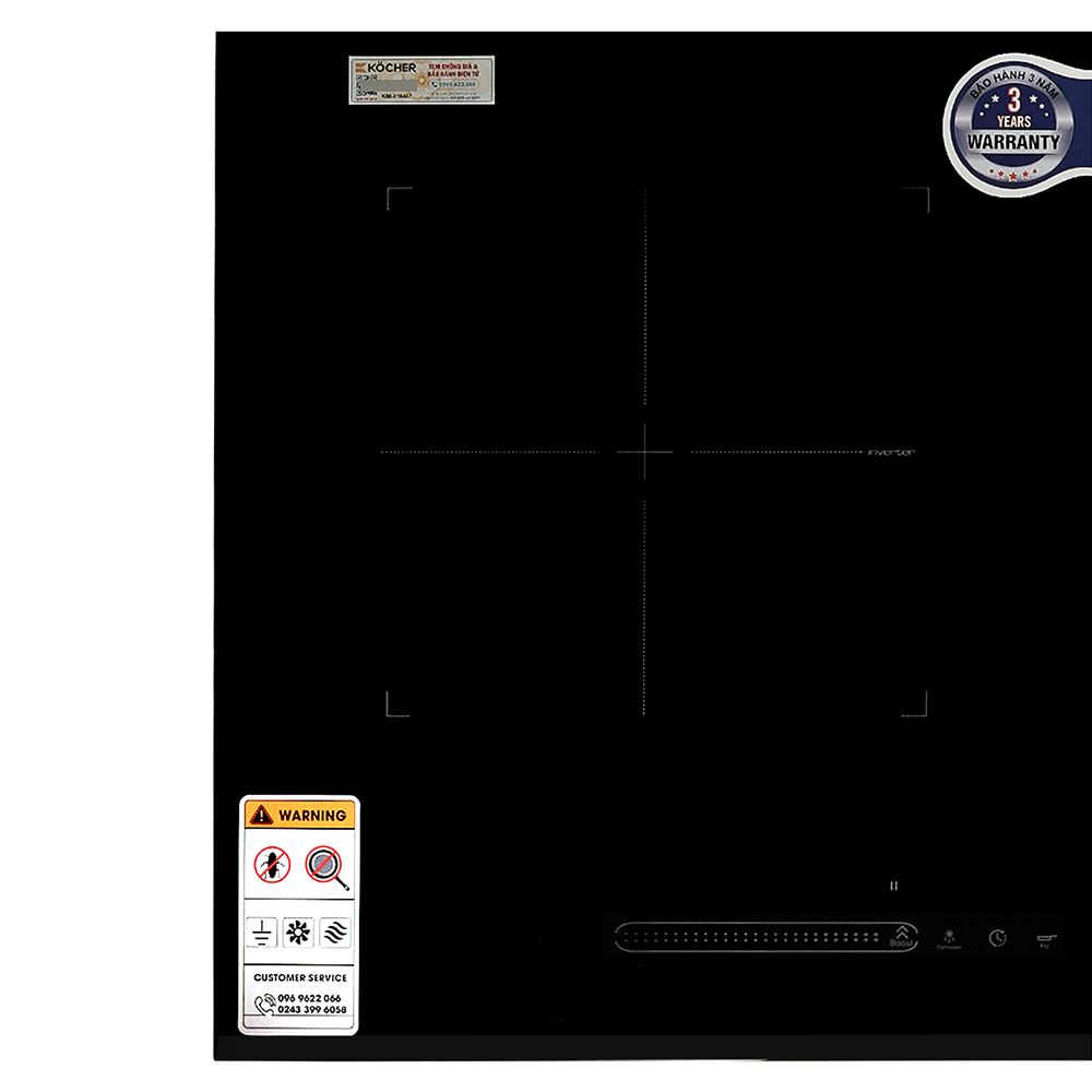 Bếp từ đôi âm Kocher DI-688SE 4000W Màu Đen