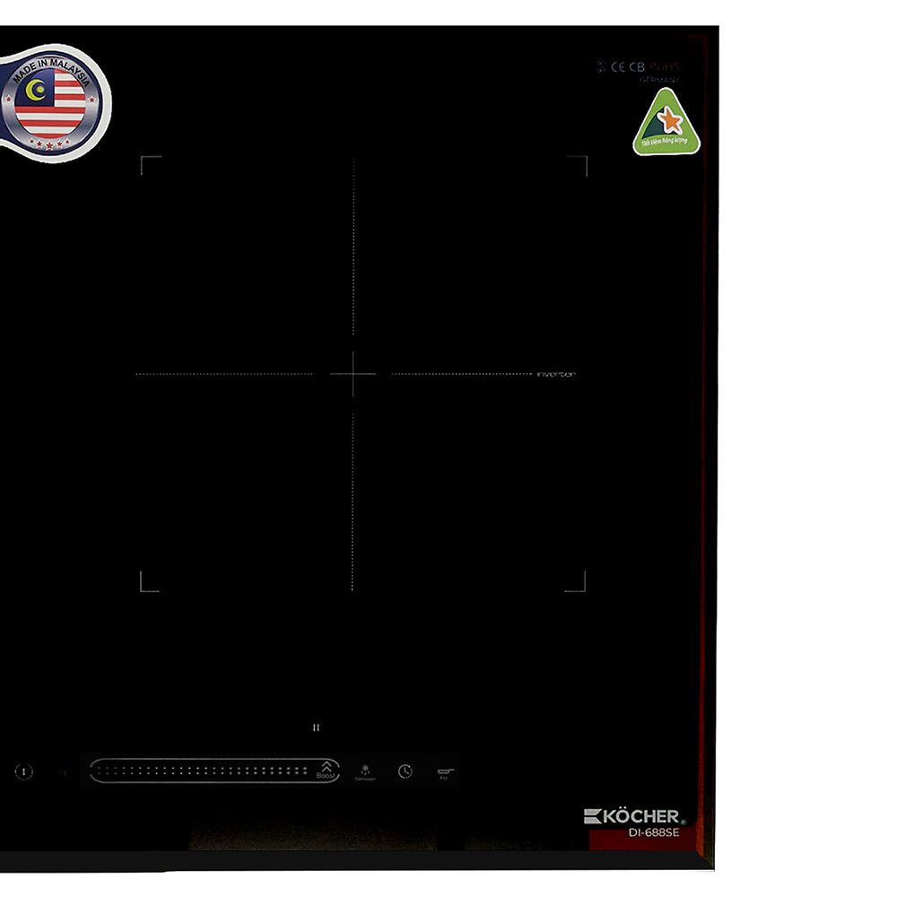 Bếp từ đôi âm Kocher DI-688SE 4000W Màu Đen
